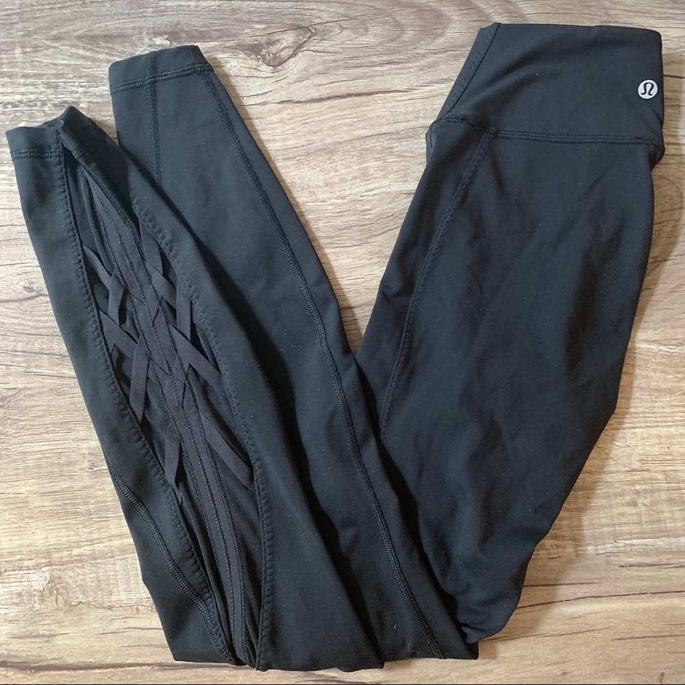 Lululemon Black Mesh Leggings